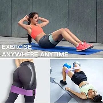 WOOSL Resistance Bands Loop Exercise Bands Booty Bands Workout Bands Hip Bands Wide Resistance Bands for Legs and Butt Resistance Bands for Legs and Butt Hip Booty Bands Circle Hip Resistance Band