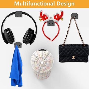 Heynew Adhesive Hat Hooks - Stylish Wall Organizer for Hats