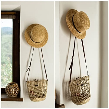 Heynew Adhesive Hat Hooks - Stylish Wall Organizer for Hats