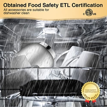 KUCCU Stand Mixer 9.5Qt, 660W with 6-Speed & Accessories