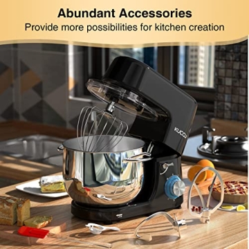 KUCCU Stand Mixer 9.5Qt, 660W with 6-Speed & Accessories