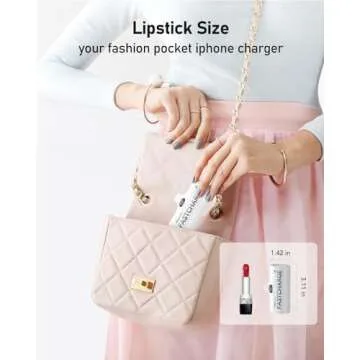 VEEKTOMX Small Portable Charger for iPhone, Fast Charging Power Bank Mini 5000mAh Battery Pack Compatible with iPhone 14/14 plus/14 Pro Max/13/13Pro Max/12/12Mini/11/XR/XS/X/8/,Travel Essentials