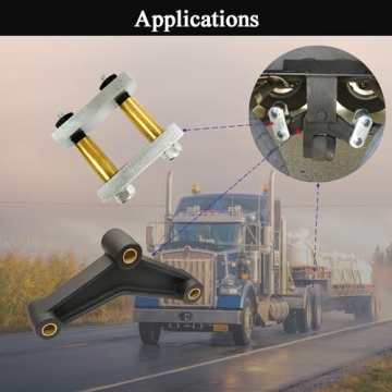 LLANNDER Heavy Duty Greaseable Trailer Axle Shackle Kit