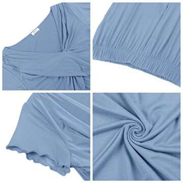 Joyaria Womens Maternity Nursing Pajamas/Pjs Long Pants Set For Hospital Pregnancy Sleepwear Set