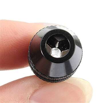 Thaekuns 4486 Keyless Chuck for 1/32” (0.8mm) to 1/8” (3.2mm) Shank Rotary Tool Accessories（2 ...
