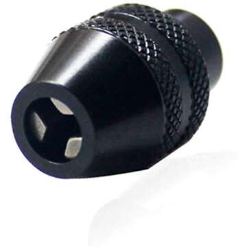 Thaekuns 4486 Keyless Chuck for 1/32” (0.8mm) to 1/8” (3.2mm) Shank Rotary Tool Accessories（2 Pack)