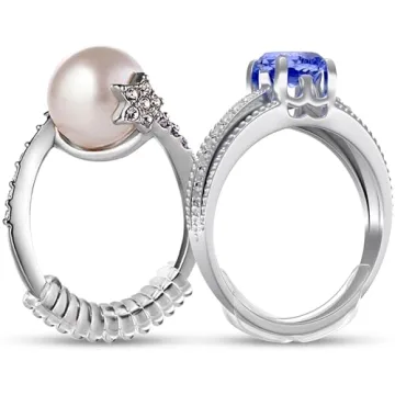 Ring Sizers for Loose Rings - 8 Clip Adjusters & 6 Coil Guards