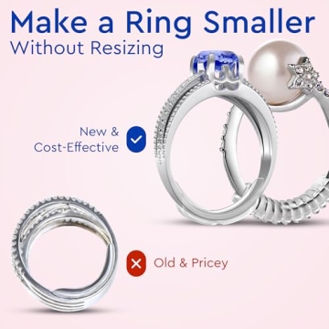 Ring Sizers - 8 Clip Adjusters & 6 Coil for Loose Rings