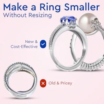 Ring Sizers - 8 Clip Adjusters & 6 Coil for Loose Rings