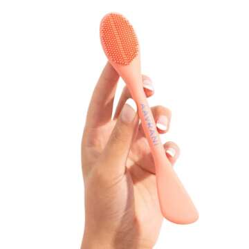 AAVRANI Mask Applicator Tool - Silicone Face Mask Brush Applicator and Massage Spatula for Clay, Cre...