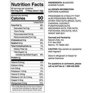 Nature's Eats Blanched Almond Flour, 48 Ounce (Packaging may vary)