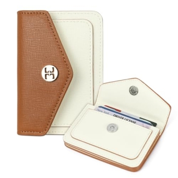 Telena Small Wallet for Women - RFID Blocking with Compact Design in Beige Brown