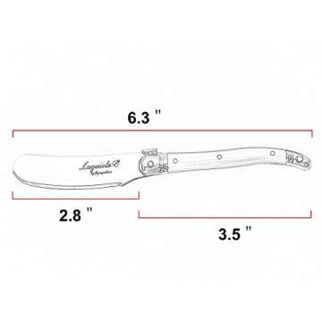 Laguiole Cheese Knife Set with Colorful Handles - 6 Pieces