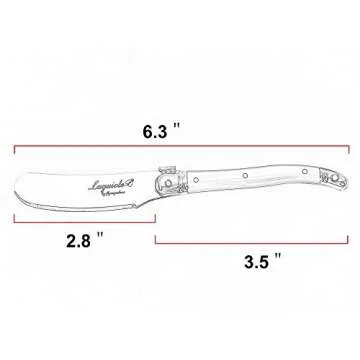 Laguiole Cheese Knife Set with Colorful Handles - 6 Pieces