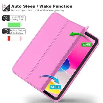 iMieet iPad Case with Pencil Holder & Auto Wake Feature