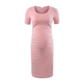 Peauty Dusty Pink Maternity Dress for Summer Events