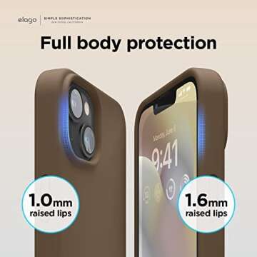elago Compatible with iPhone 14 Plus Case, Liquid Silicone Case, Full Body Protective Cover, Shockpr...