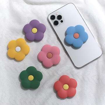 DALSTONE Daisy Silicone Phone Grip Stand - Cute & Functional