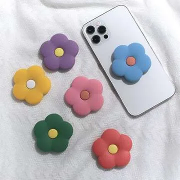 DALSTONE Daisy Silicone Phone Grip Stand - Cute & Functional