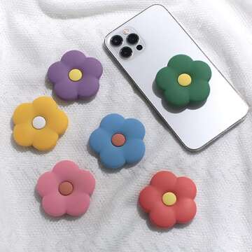 DALSTONE Daisy Silicone Phone Grip Stand - Cute & Functional