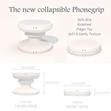 DALSTONE Daisy Silicone Phone Grip Stand - Cute & Functional