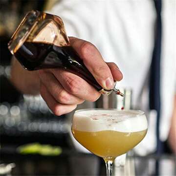 LINALL Bitters Bottle Set of 3-1.7oz/50ml Dasher Bottles with Gold Rose Gold and Matte Black Dasher Top Professional Bar Tool for Making Craft Home Bar and Restaurant