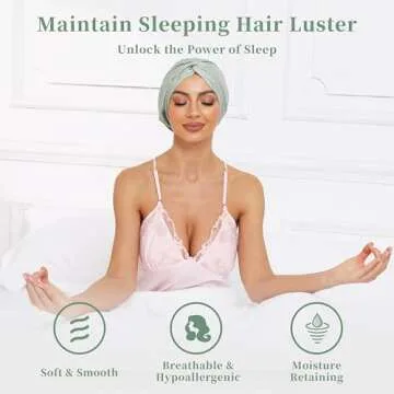 Adjustable Silk Satin Bonnet for Sleeping Hair Care