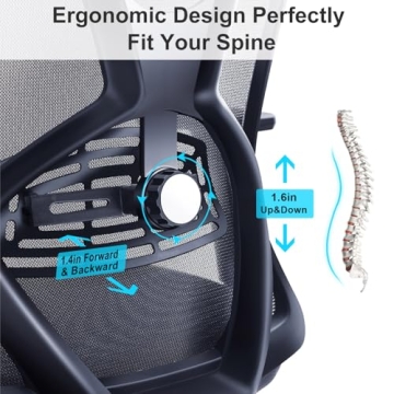 Ticova Ergonomic Office Chair for Comfort and Support