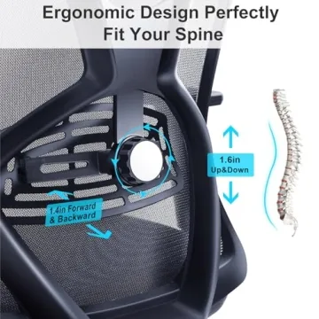 Ticova Ergonomic Office Chair for Comfort and Support