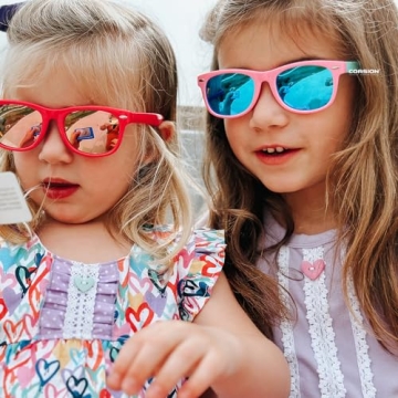 Stylish Kids Polarized Sunglasses for Ages 3-9