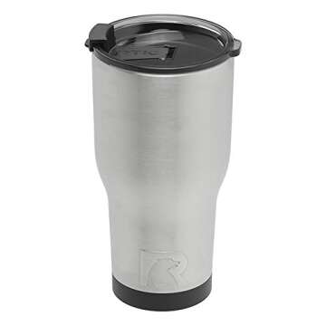 RTIC Double Wall Vacuum Insulated Tumbler, 30 oz, Stainless Steel