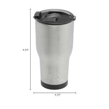RTIC Double Wall Vacuum Insulated Tumbler, 30 oz, Stainless Steel