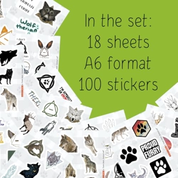 BulbaCraft 100Pcs Therian Stickers - Vibrant, High-Quality Vinyl Gifts