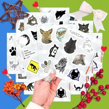 BulbaCraft 100Pcs Therian Stickers for Everyone