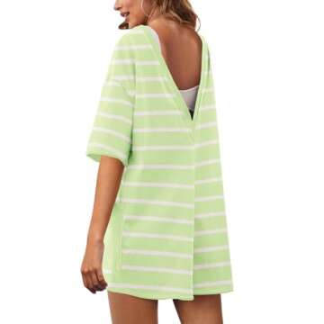 Yanekop Womens Striped Romper for Summer Style