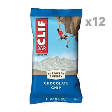 CLIF BAR Chocolate Chip Energy Bars - 10g Protein & Organic Oats