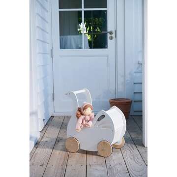Tender Leaf Sweet Swan Pram for Creative Role-Play Fun