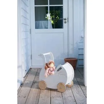 Tender Leaf Sweet Swan Pram for Creative Role-Play Fun