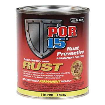 POR-15 Rust Preventive Coating, Stop Rust and Corrosion Permanently, Anti-rust, Non-porous Protectiv...
