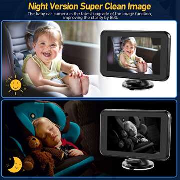 4.3" HD Night Vision Baby Car Monitor - Itomoro