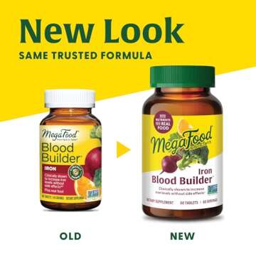 MegaFood Blood Builder - Iron Supplement Clinically Shown to Increase Iron Levels Without Side Effec...