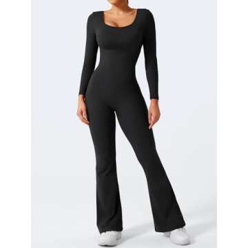 YEOREO Women's Elegant Backless Wide Leg Jumpsuit - Comfortable & Stylish