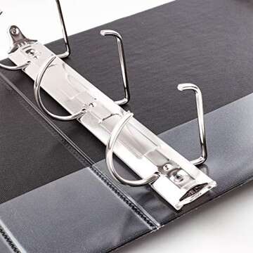 Avery 17050 Durable View Binder, 3" Slant Rings, Black, Pack of 4