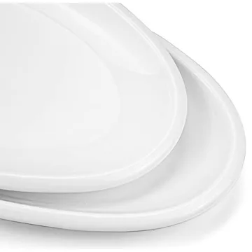 Yesland Oval Serving Plates for Elegant Dining - 2 Pack
