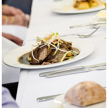 Yesland Oval Serving Plates for Elegant Dining - 2 Pack