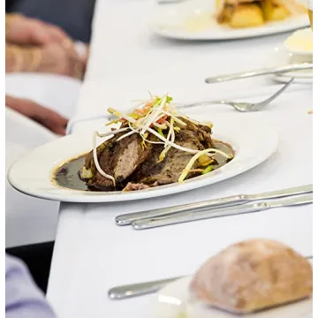 Yesland Oval Serving Plates for Elegant Dining - 2 Pack