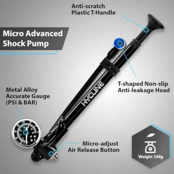 Hycline 400 PSI Shock Pump for Front Fork & Rear Suspension