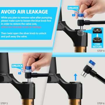 Hycline 400 PSI Shock Pump for Front Fork & Rear Suspension