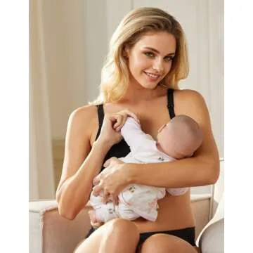 HOFISH Maternity Nursing Bras for Moms - 3 Pack Comfort