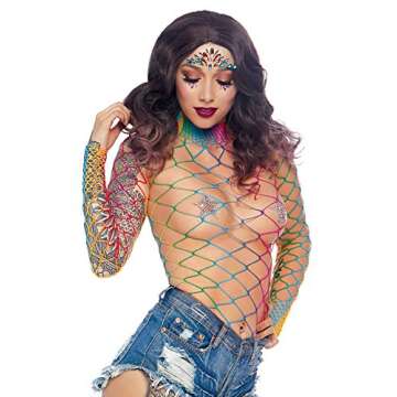 Leg Avenue Costume, Rainbow, One Size